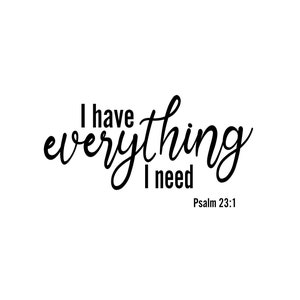 Psalm 23:1 SVG | Christian SVG Cut File | The Lord is My Shepherd | Bible Verse PNG, Sticker, Sublimation, Cricut & Silhouette Design