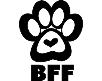 Man’s Best Friend SVG - Dog Best Friend SVG - Dog Paw Print with Heart Svg - Digital Download - Cricut - Sublimation File