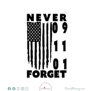 911 SVG - 911 Never Forget SVG - 911 sticker - patriottische Svg - 11 september Svg - digitale download - Cricut - sublimatiebestand