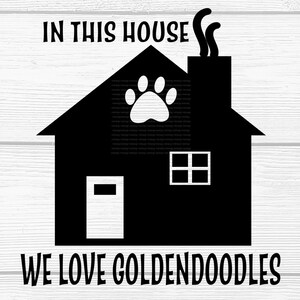 Goldendoodle SVG: Wir lieben Goldendoodles Design (Digitaler Download)