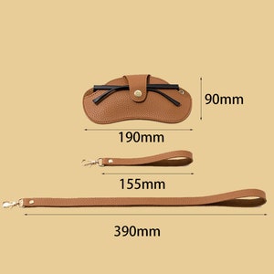 Étui à lunettes en cuir personnalisé Boîte à lunettes personnalisée Étui à lunettes souple Cadeau d'anniversaire Cadeau pour lui Mariage de demoiselle d'honneur Cadeaux pour la fête image 6