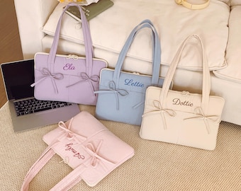 Personalisierte Laptoptasche: 14-Zoll-Laptoptasche, Geschenk zum Geburtstag und Schulabschluss, gesteppte Computertasche mit individuellem Namen, Geschenk zum Schulanfang (WSJ)