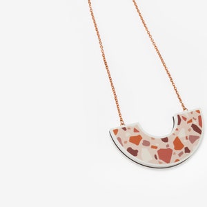 Mini Sofia pendant - Orange TerrazzoLarka Jewellery - Mother&#39;s Day - Gift