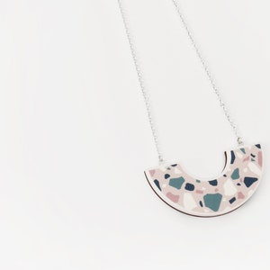 Mini Sofia Pendant - Blush Pink TerrazzoLarka Jewellery - Mother&#39;s Day - Gift