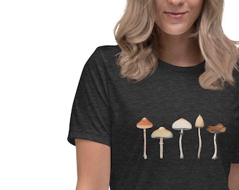 Magic Mushroom Dames T-Shirt - Psilocybe Species