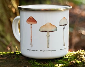 Magic Mushroom Camping Mug - Psilocybe Species