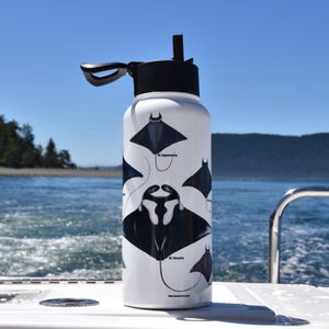 Majestic Manta Rays Water Bottle