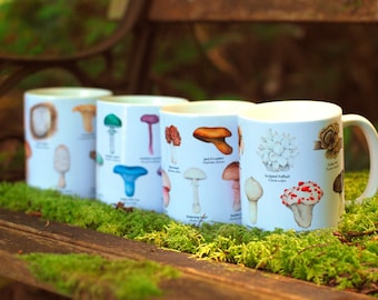 Mushroom Mugs - Gift Set of Four