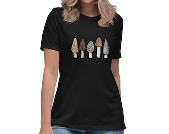 Women's 100% Cotton T-Shirt - Morel Mushrooms