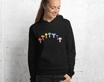 Rainbow Mushroom Hoodie Unisex