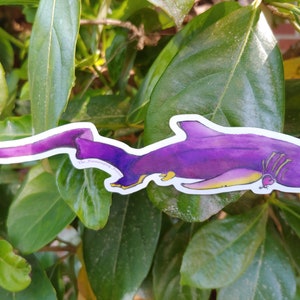 Purple Thresher Shark Sticker
