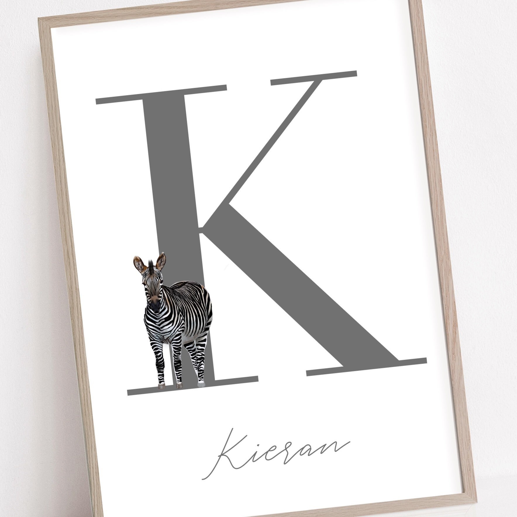 Erste Zebra Druck Safari Kinderzimmer Dekor personalisierte | Etsy
