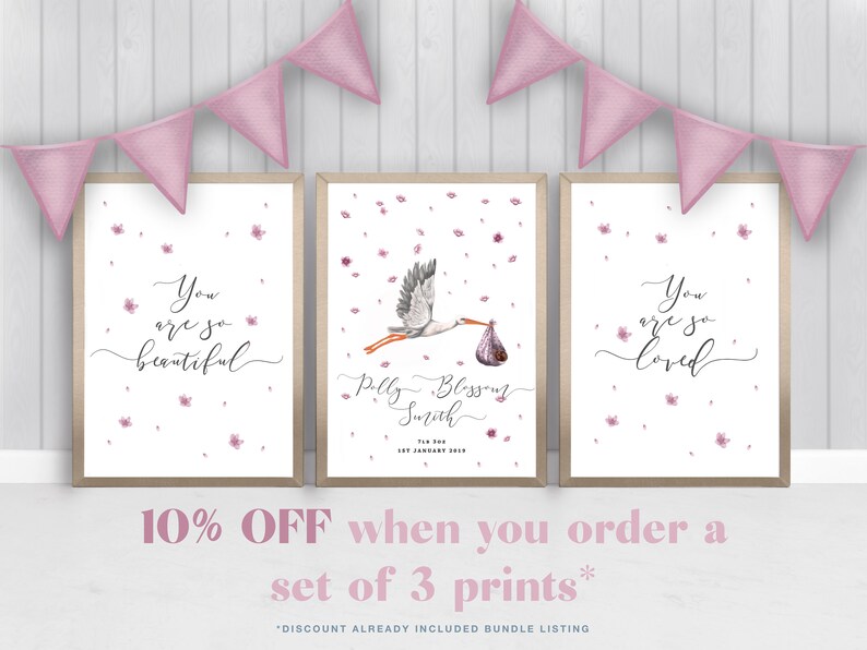 Personalised Baby Girl Print New Baby Girl Gift Name Print Etsy UK