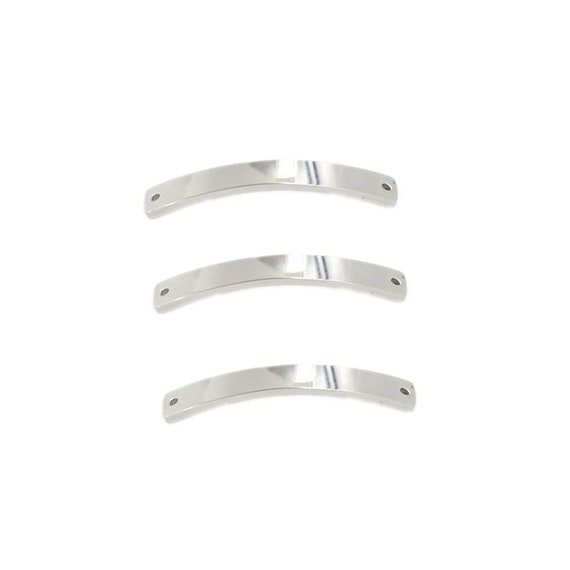 G2316--20 Pcs-6*40mm-great for engraving polished surface Smooth surface stainless steel blank rectangle bar charms--connectors