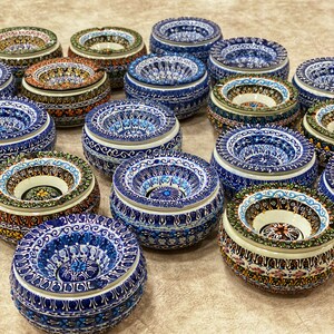1 Pcs Handmade Cute Ceramic Moroccan Ashtray - 4 Colors - Grand