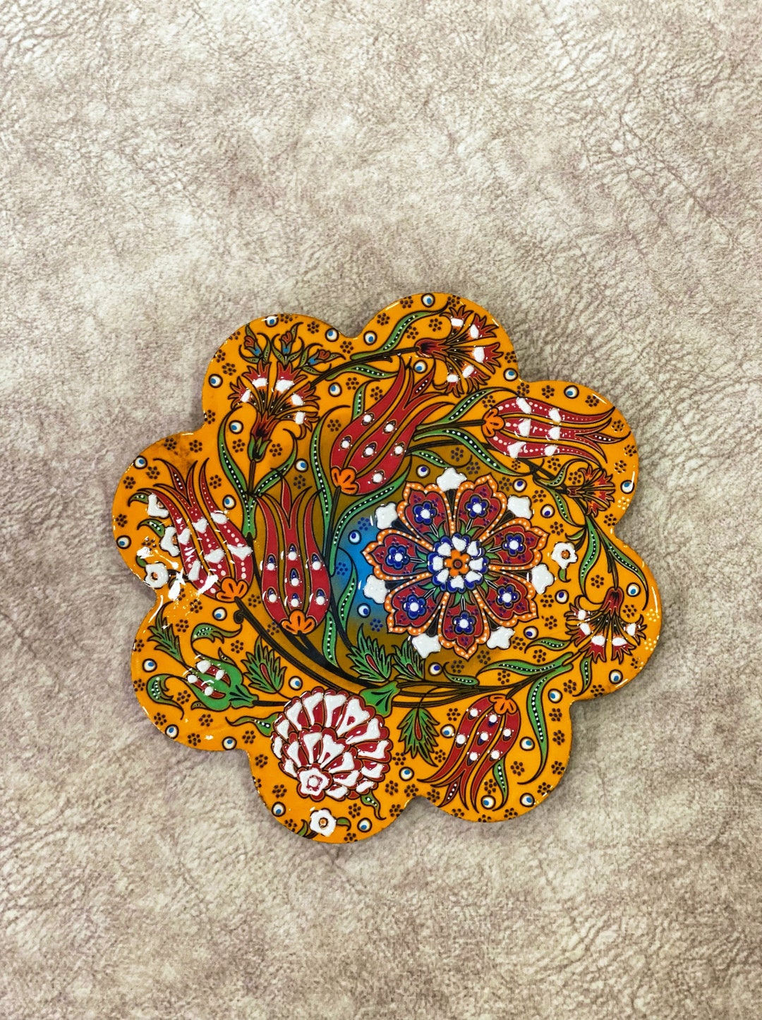 Decorative Turkish Ceramic Trivet 7 Ceramic Trivet Etsy