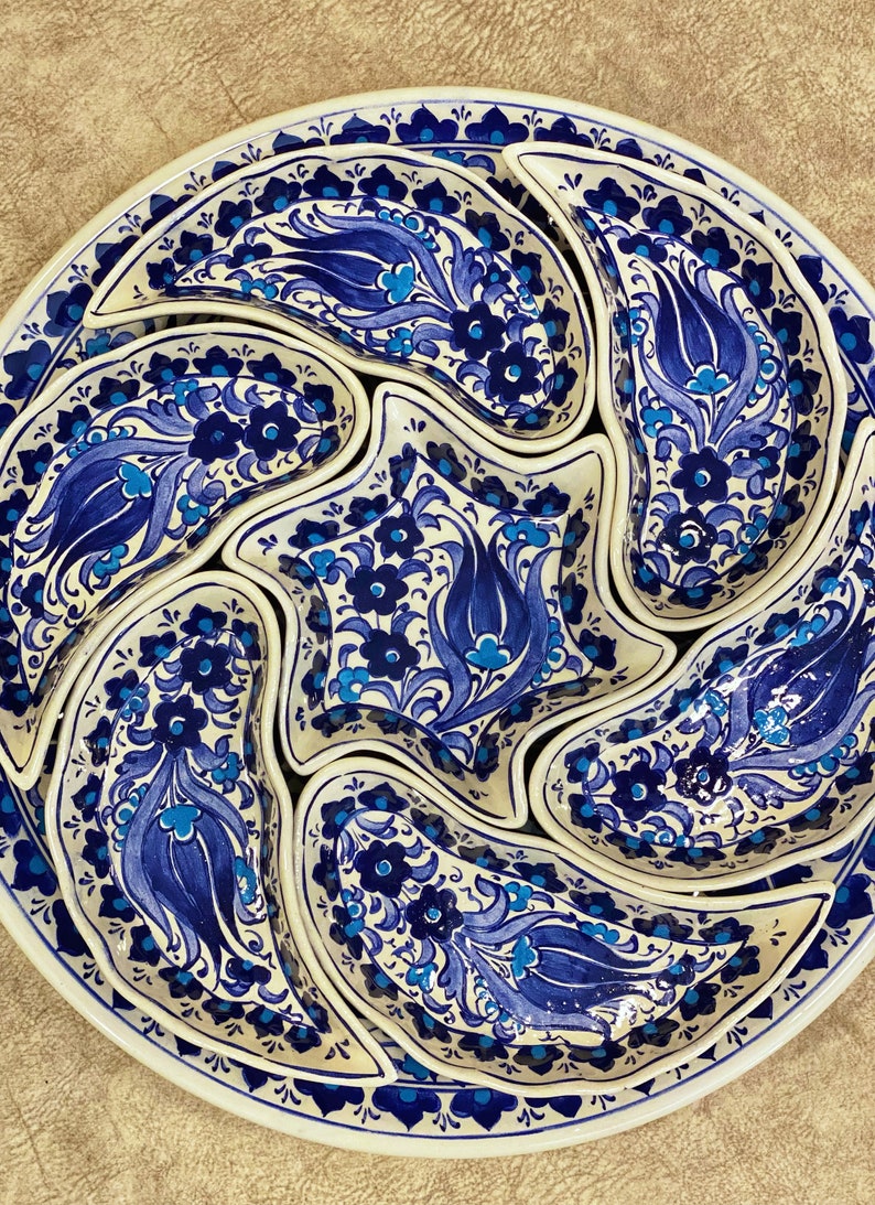 Turkish Ceramic Bowl Set Ceramic Breakfast Set Decorative Etsy