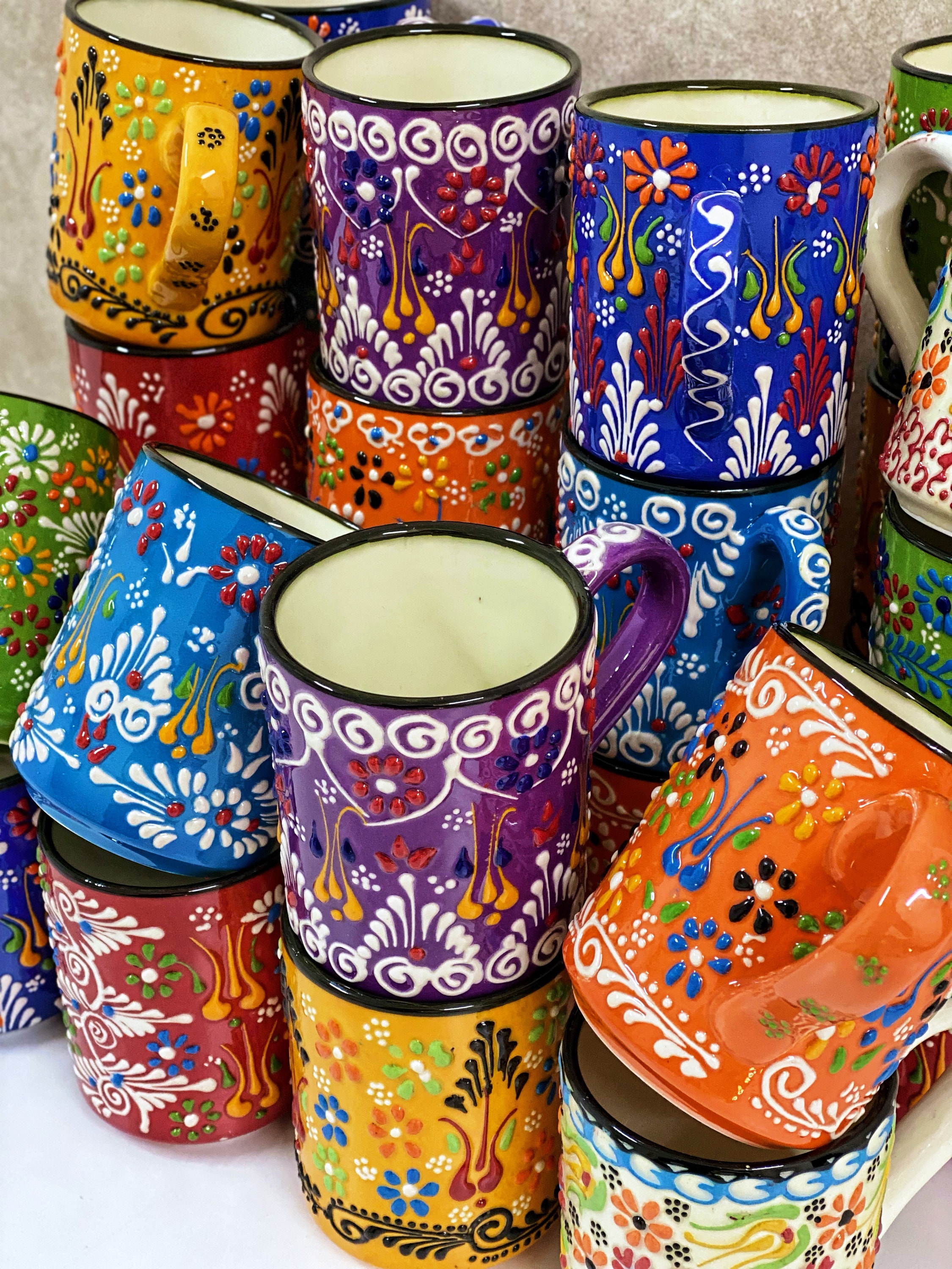 Turkish Ceramic Coffee Mug, Coffee Mug, Ceramic Coffee Cup, Large Coffee  Mug, Large Coffee Cup