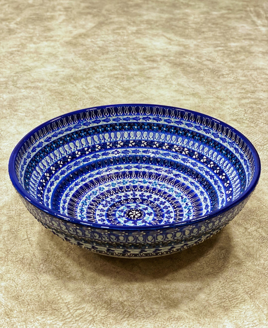 81012'' Decorative Turkish Ceramic Bowl Large Etsy