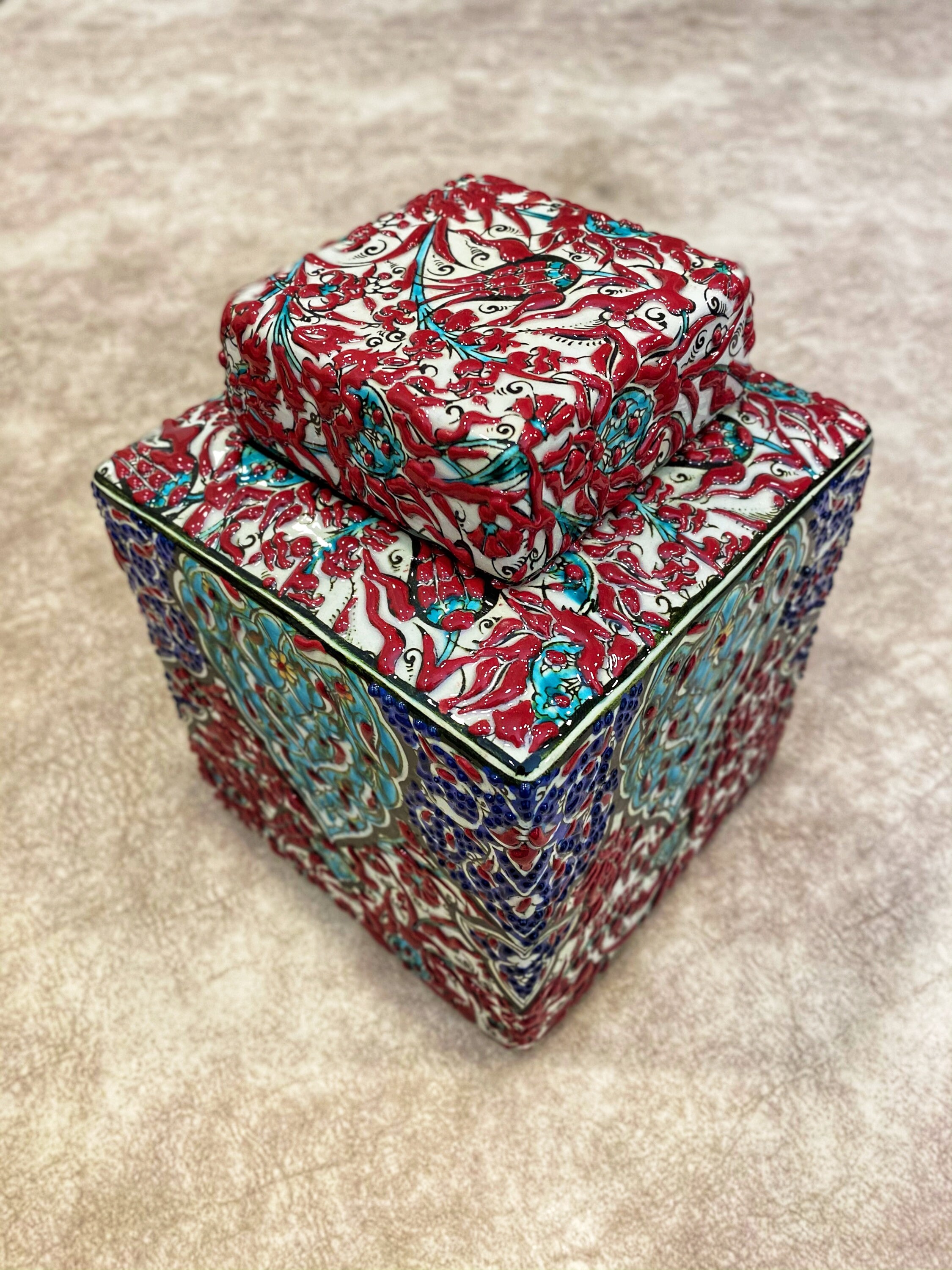 Decorative Ceramic Keepsake Box With Lid Handmade Ceramic Etsy