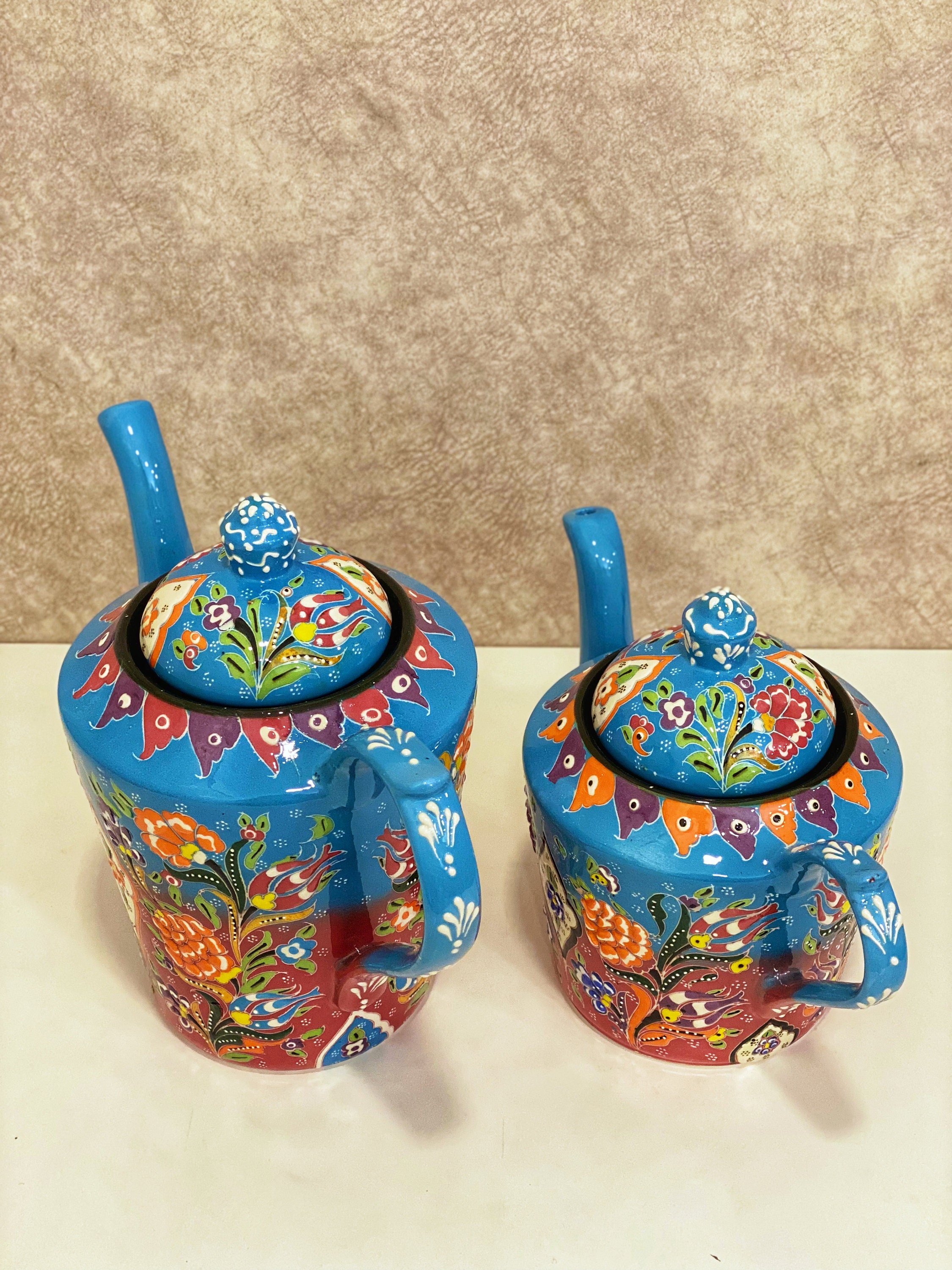 Tetera de cerámica decorativa en forma de vegetales - hinojo