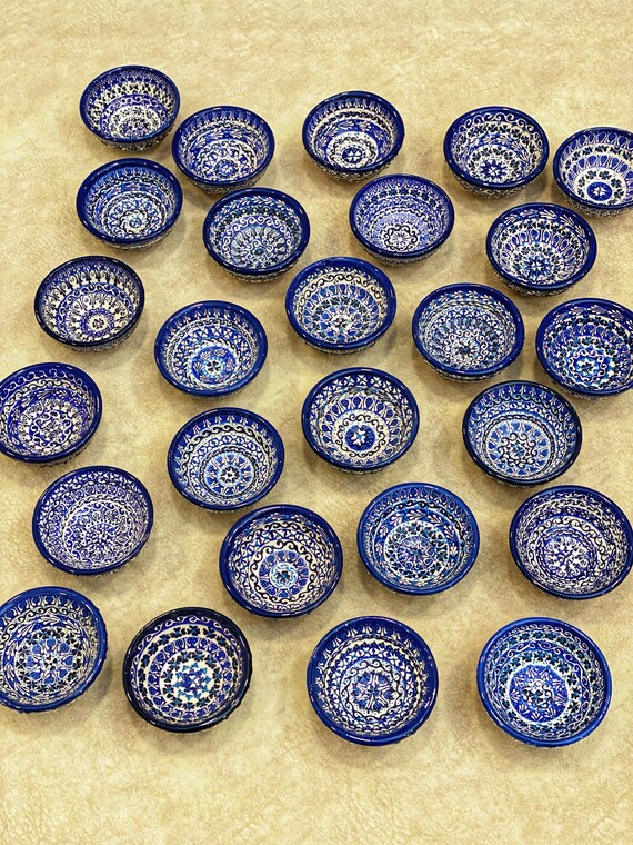 25x Decorative Ceramic Bowls Set 1.9''colorful Etsy