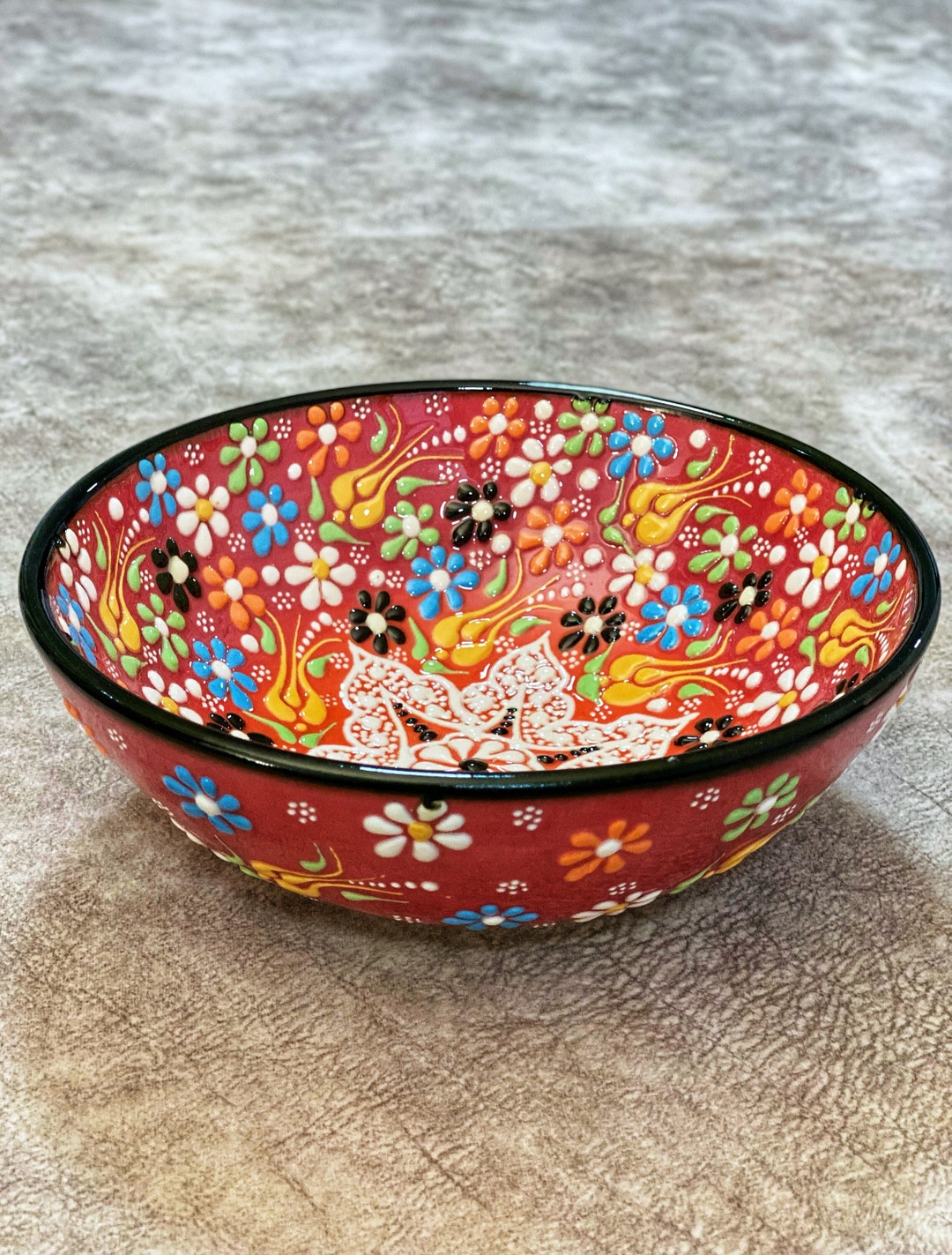 8'' Large Ceramic Salad Bowl Large Ceramic Bowl Etsy
