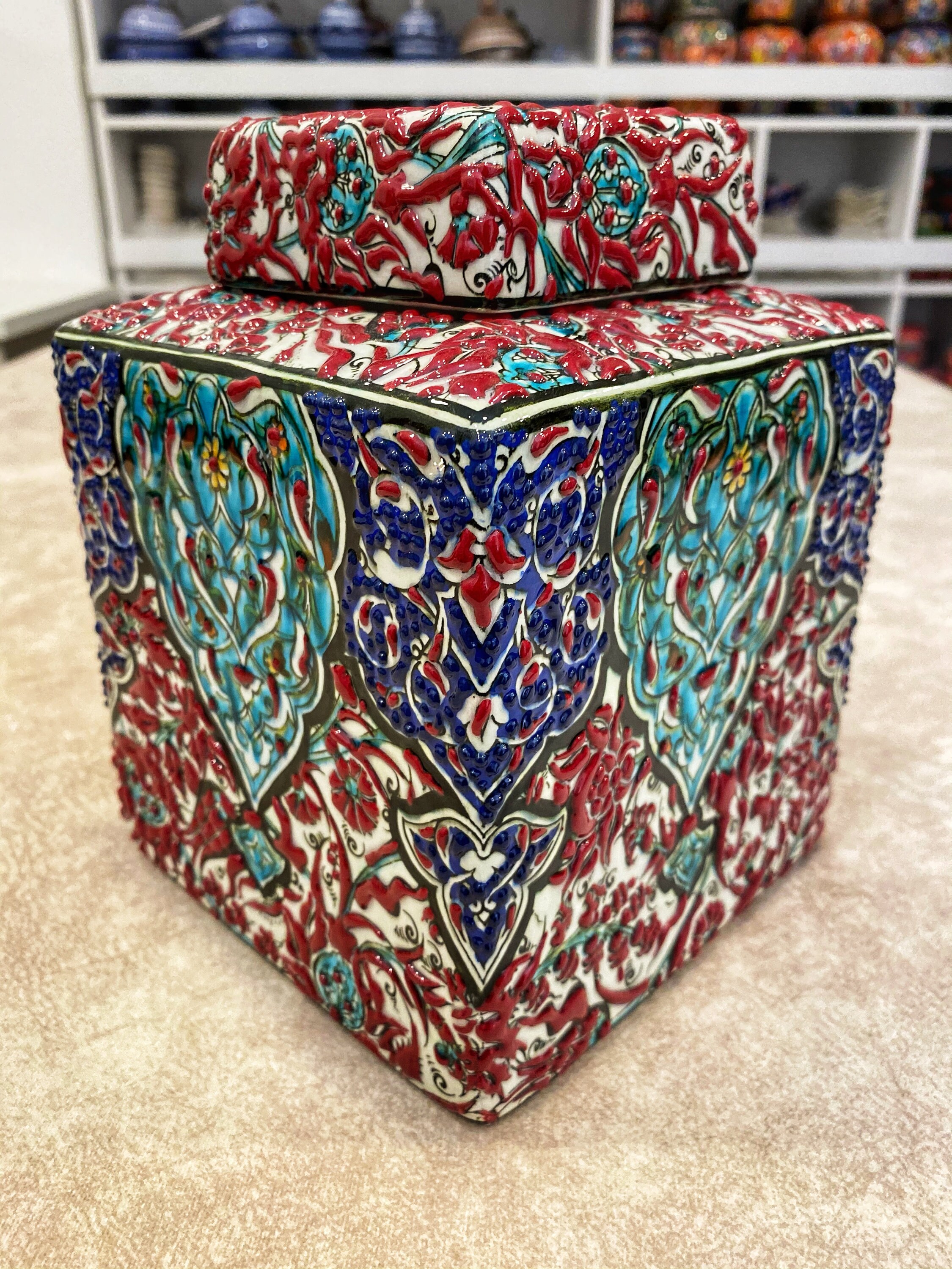 Decorative Ceramic Keepsake Box With Lid Handmade Ceramic Etsy