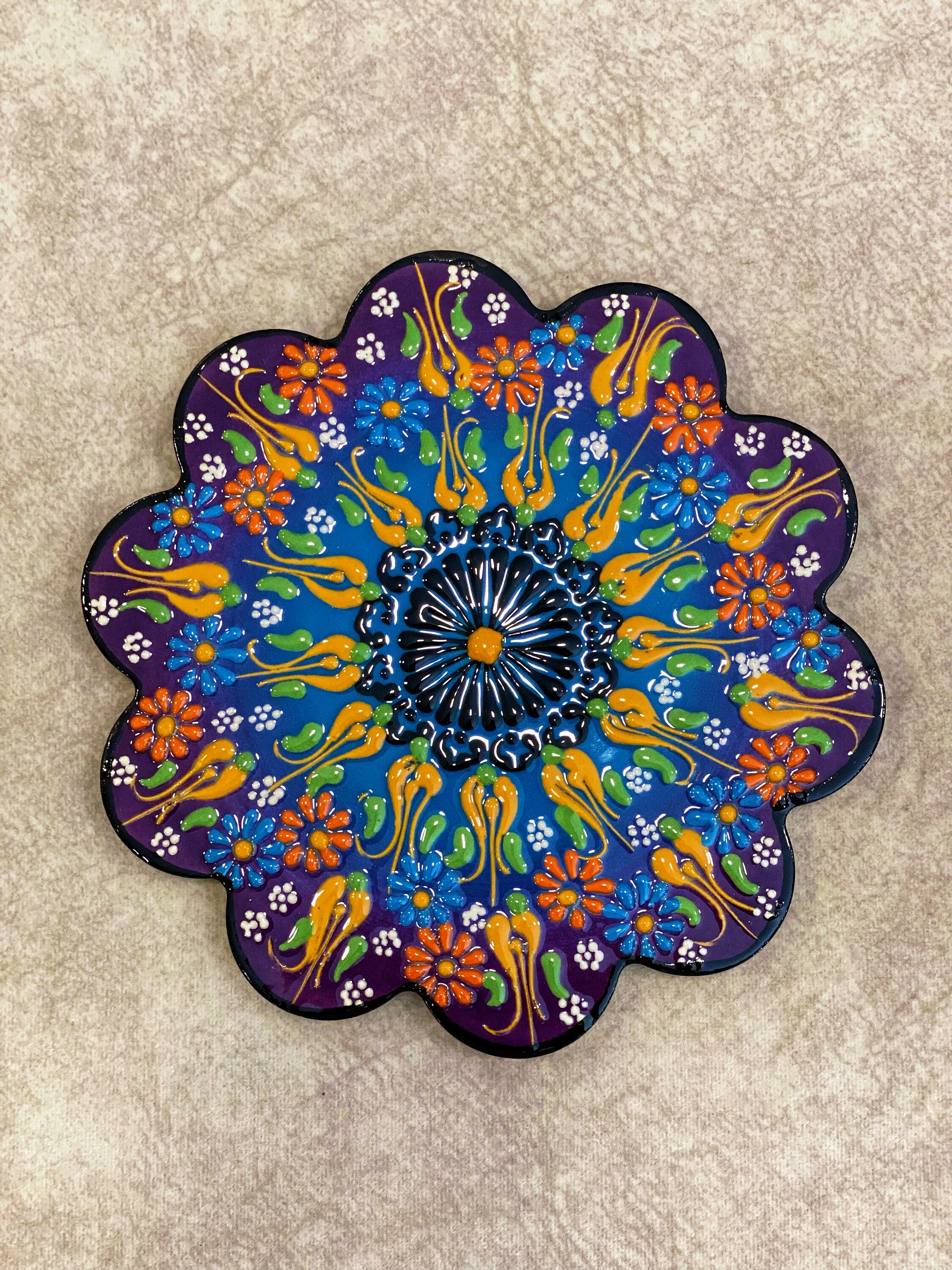 Traditional Turkish Ceramic Trivet 7 Ceramic Trivet Etsy