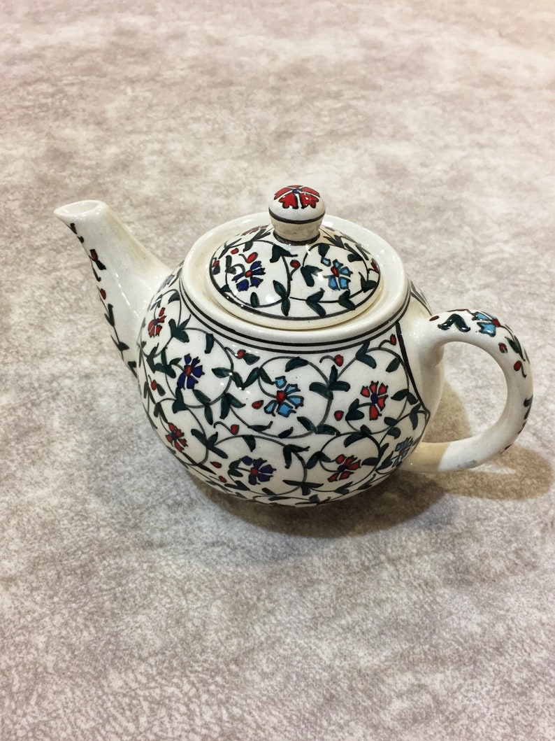 Turkish Ceramic Tea Pot Ceramic Tea Pot Turkish Ceramic Tea Etsy
