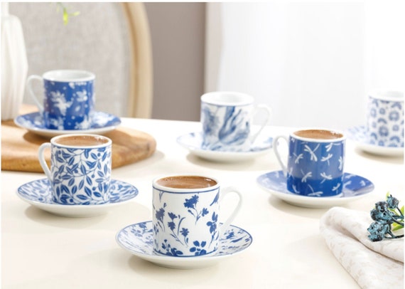 80ml Ceramic Nespresso Cups Seven Colors Coffee Cups Set Mini Cups