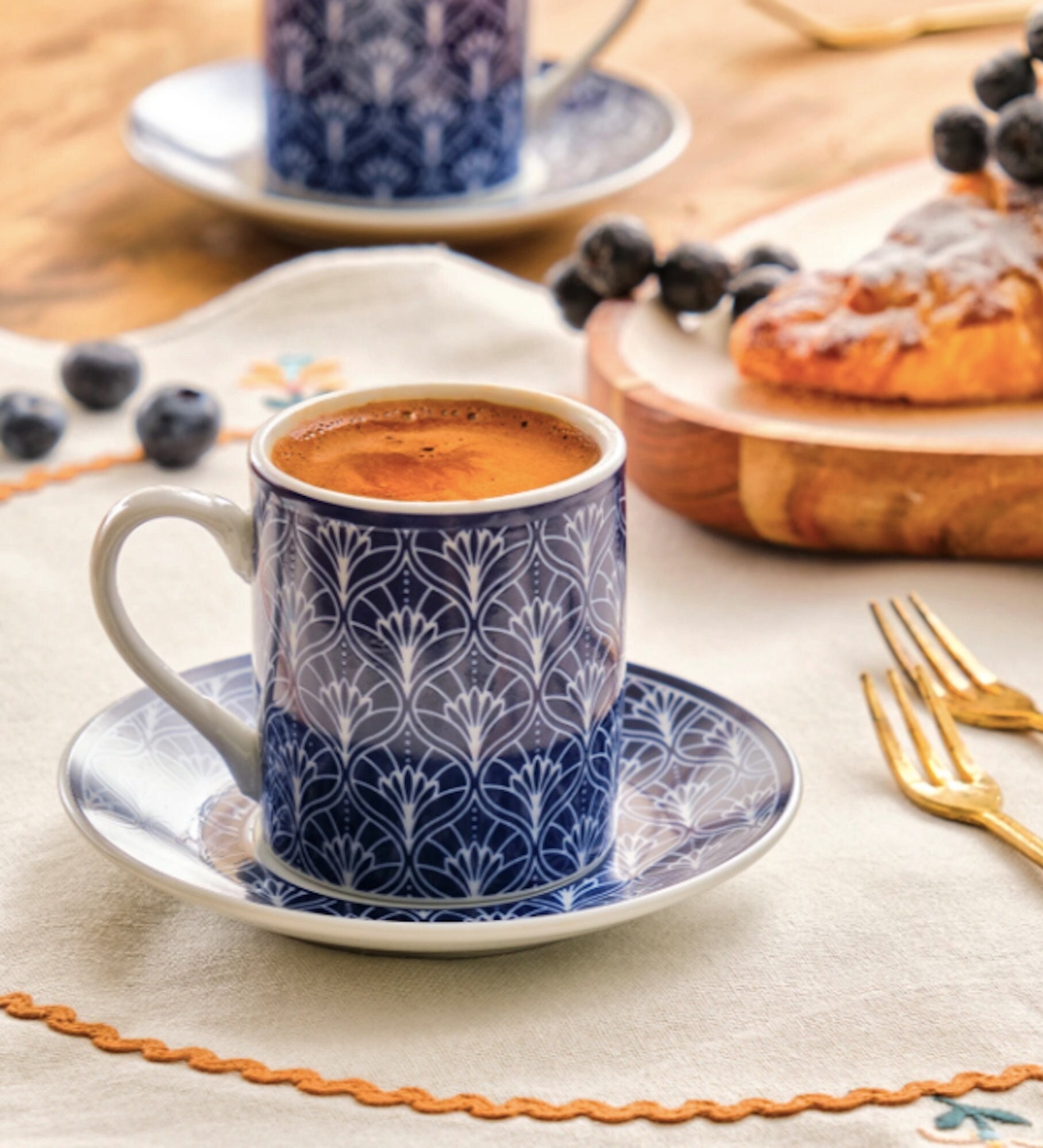 Porzellan Macchiato Set Türkische Untertassen Set, Porzellan Set, Tasse, und Kaffeetassen Espressotassen Espressotassen 6x