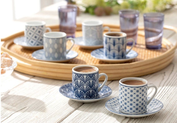 Espresso Cup and Saucer Cafe Set