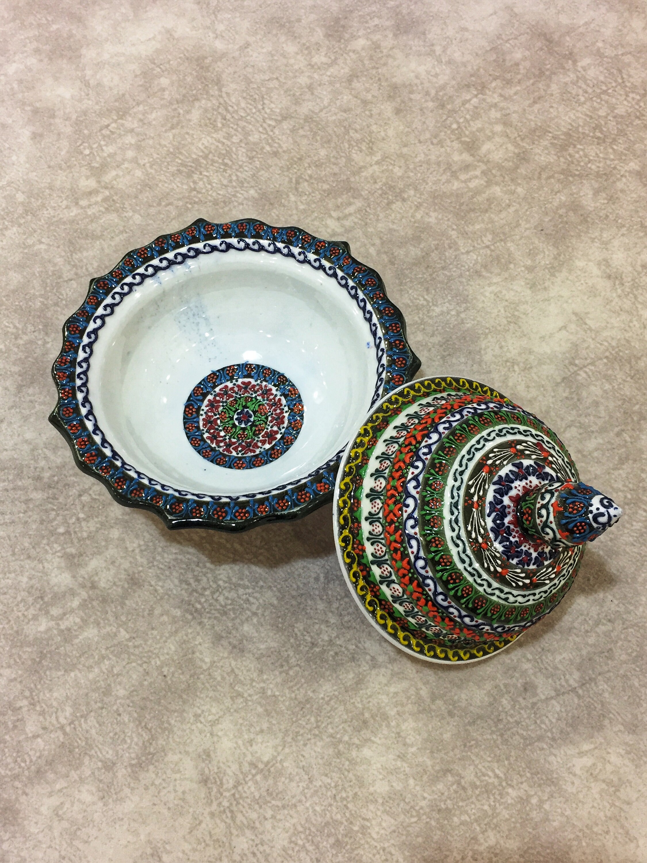 15 Cm Turkish Ceramic Sugar Bowl Lidded Sugar Bowl Etsy