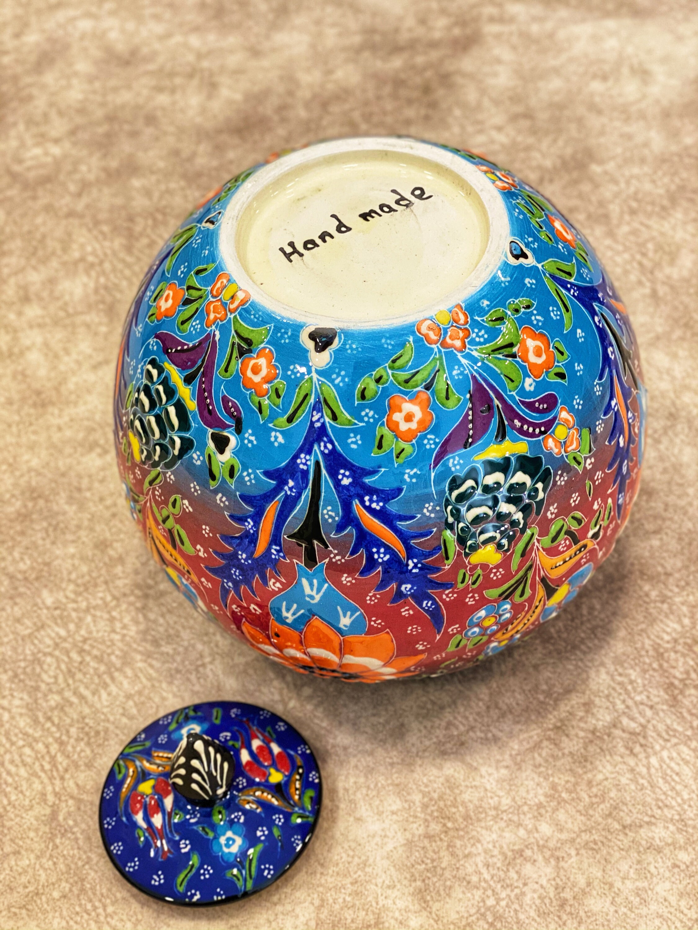 5.9'' Decorative Ceramic Jar With Lid Handmade Etsy