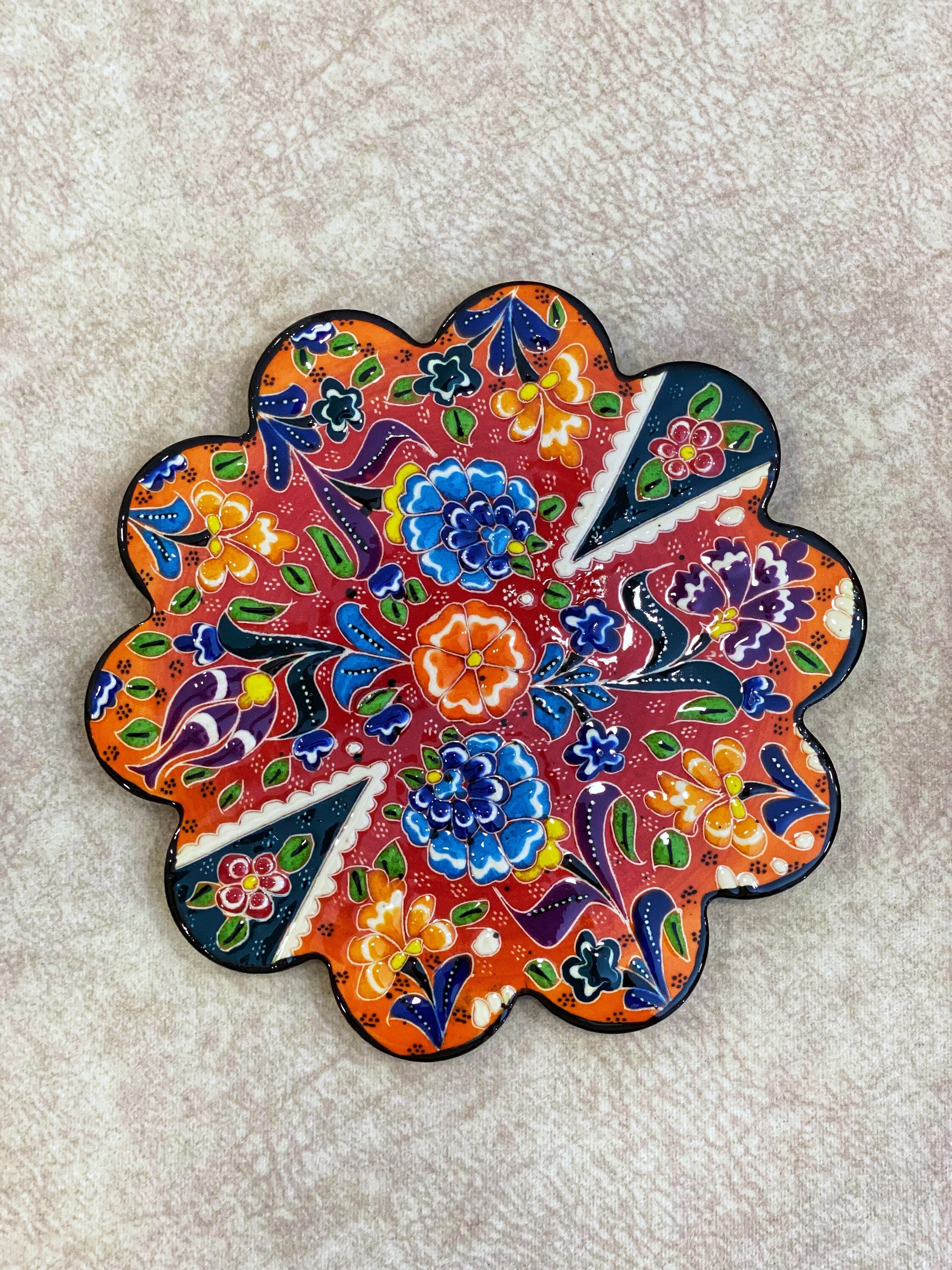 Decorative Ceramic Trivet 7 Tile Trivet Ceramic Etsy