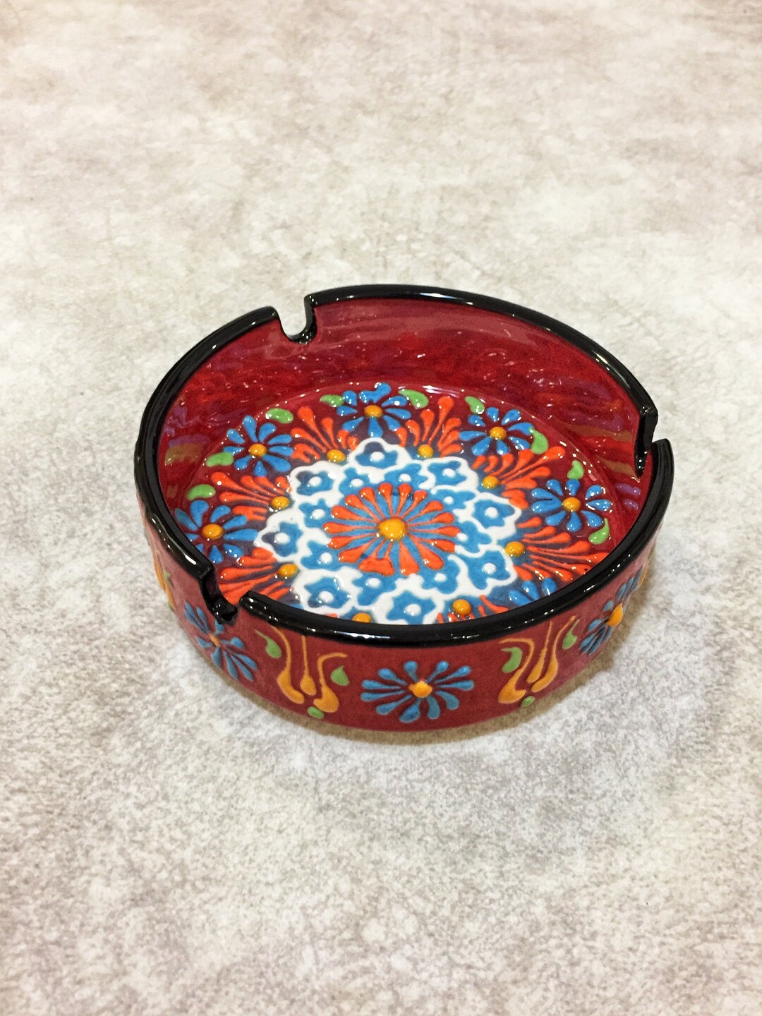 Large Handmade Ceramic Ashtray Etsy