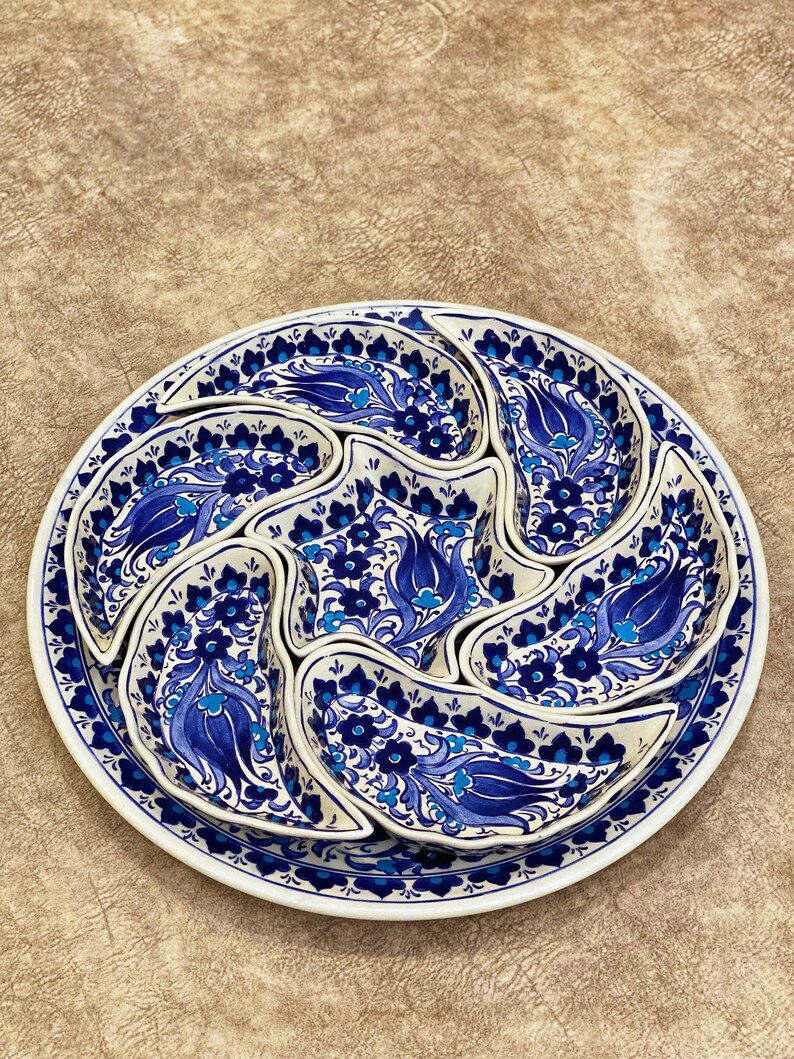 Turkish Ceramic Bowl Set Ceramic Breakfast Set Decorative Etsy