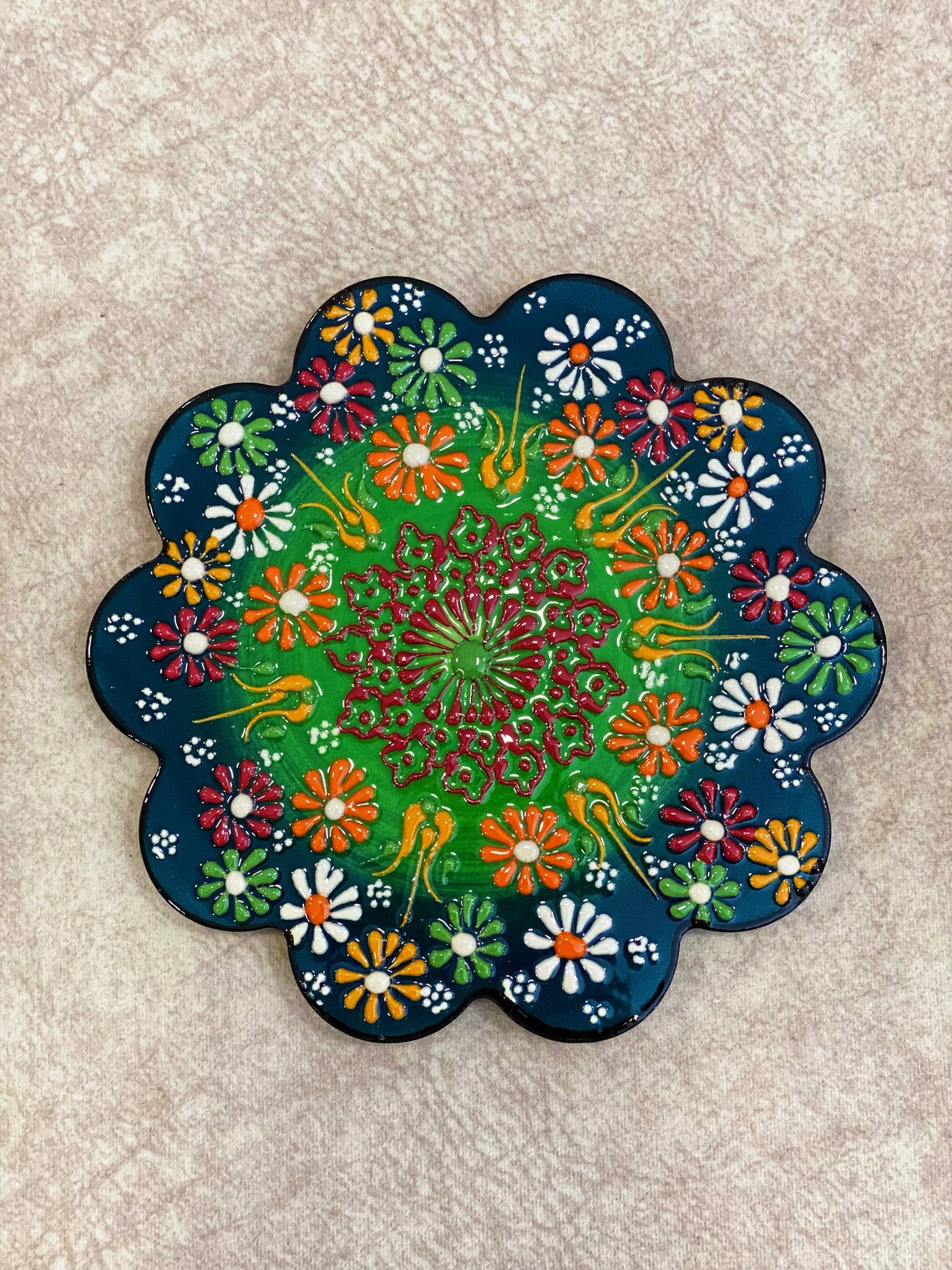 Decorative Ceramic Kitchen Trivet 7 Ceramic Trivet Etsy