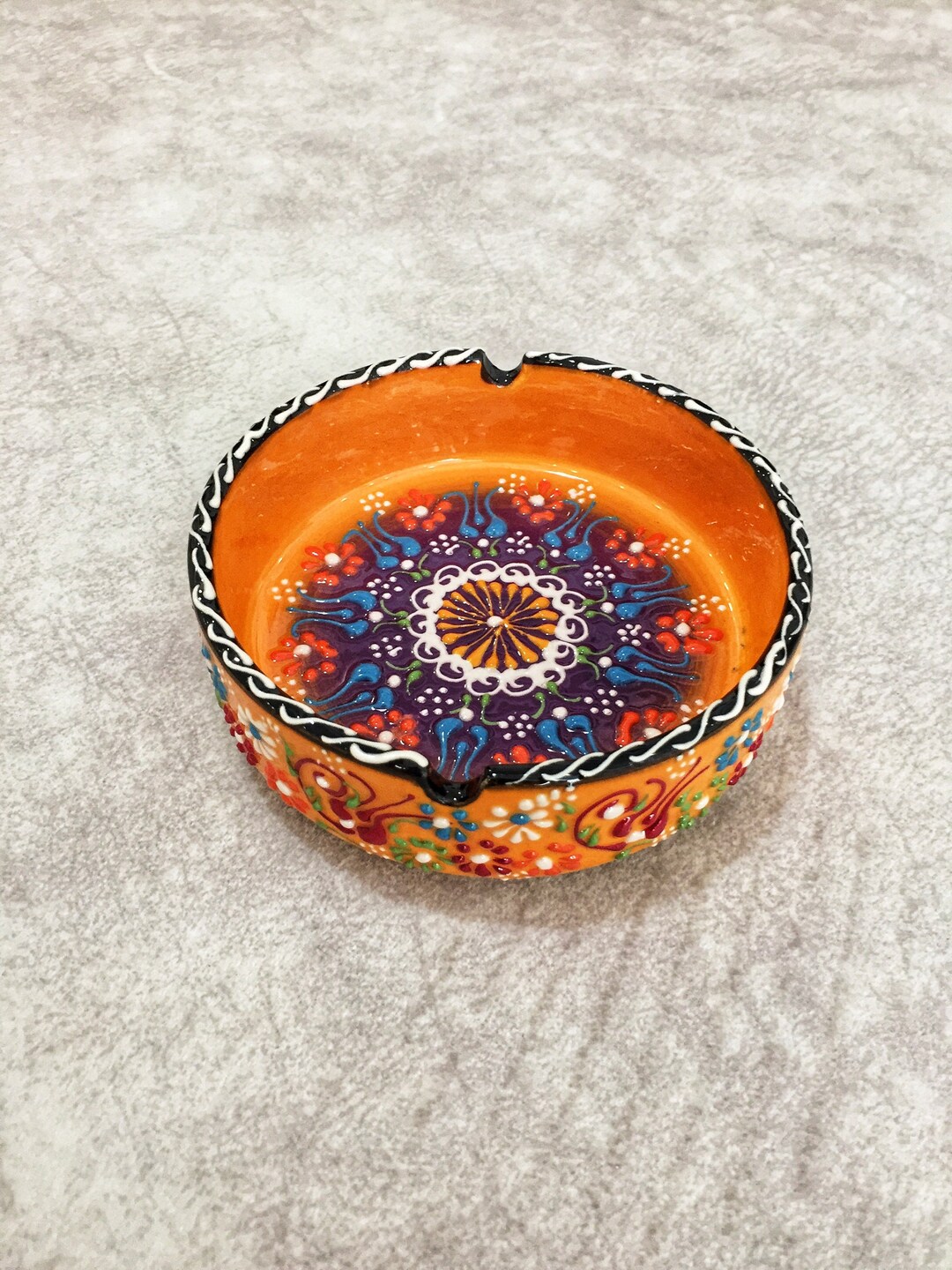 Large Handmade Ceramic Ashtray Etsy