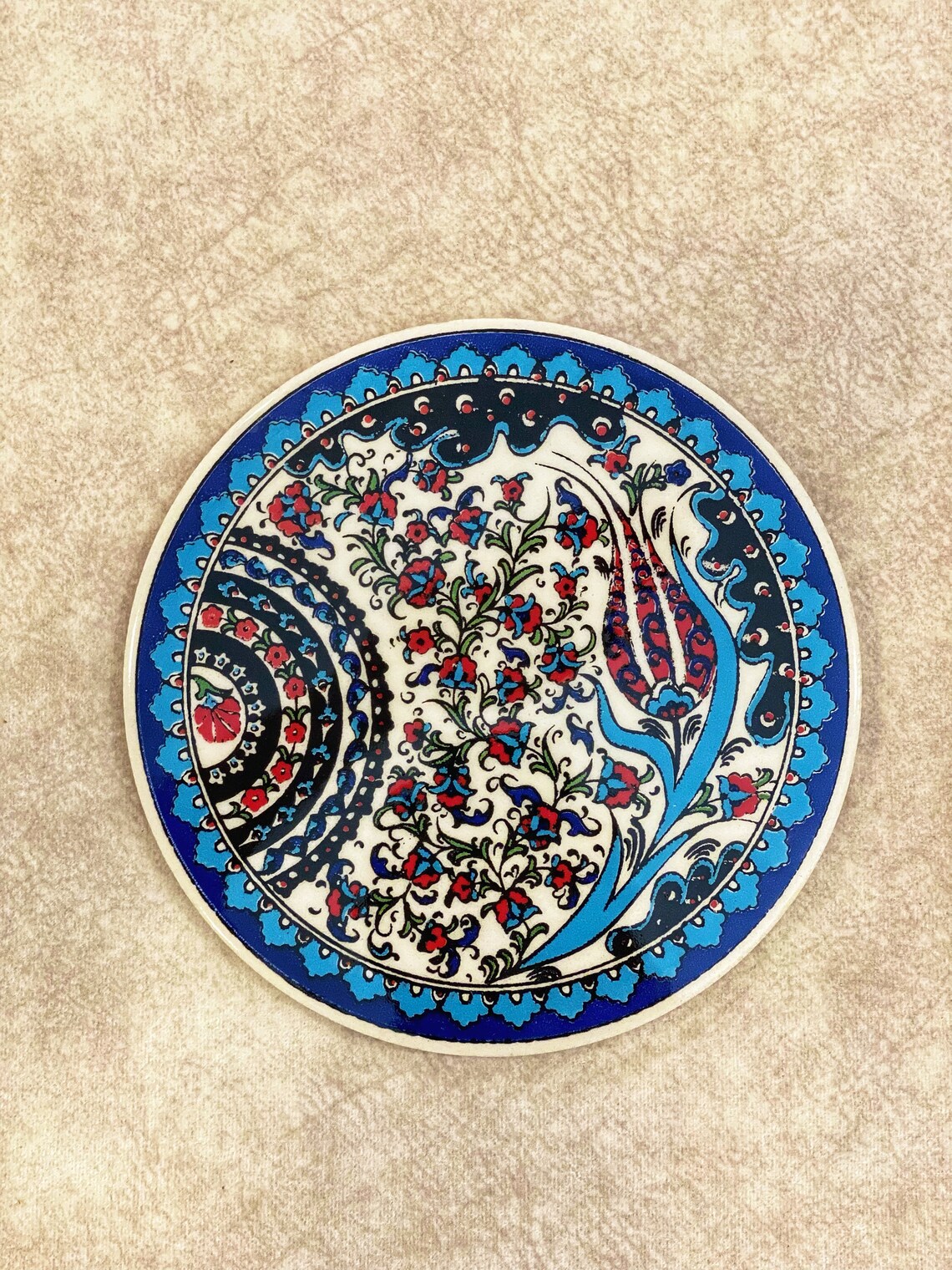 Decorative Ceramic Trivet 7 Tile Trivet Ceramic Etsy Ireland