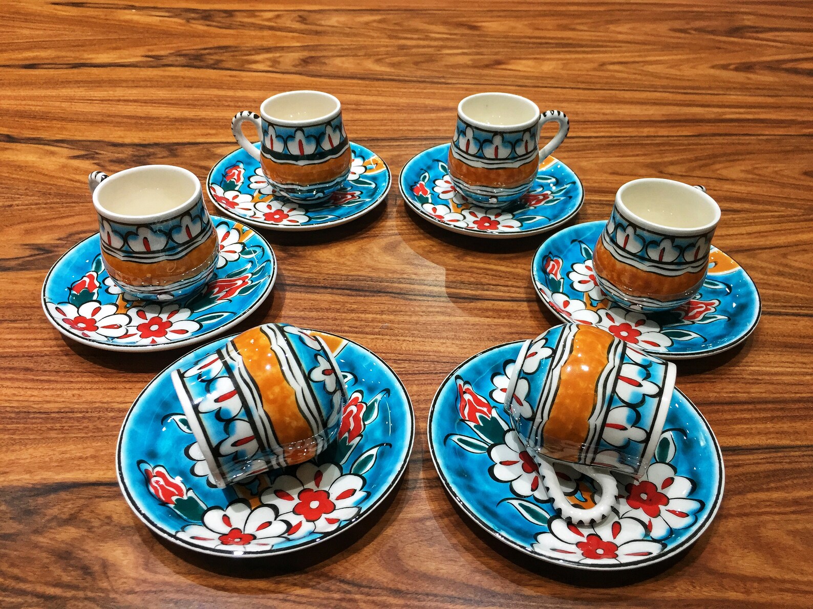 6x Espresso Mug Set Ceramic Espresso Cups Set 2.5 Oz Cup Etsy