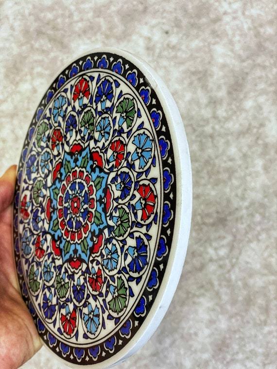 Quality Turkish Ceramic Trivets / Pot holders Beautiful designs, heat  resistant