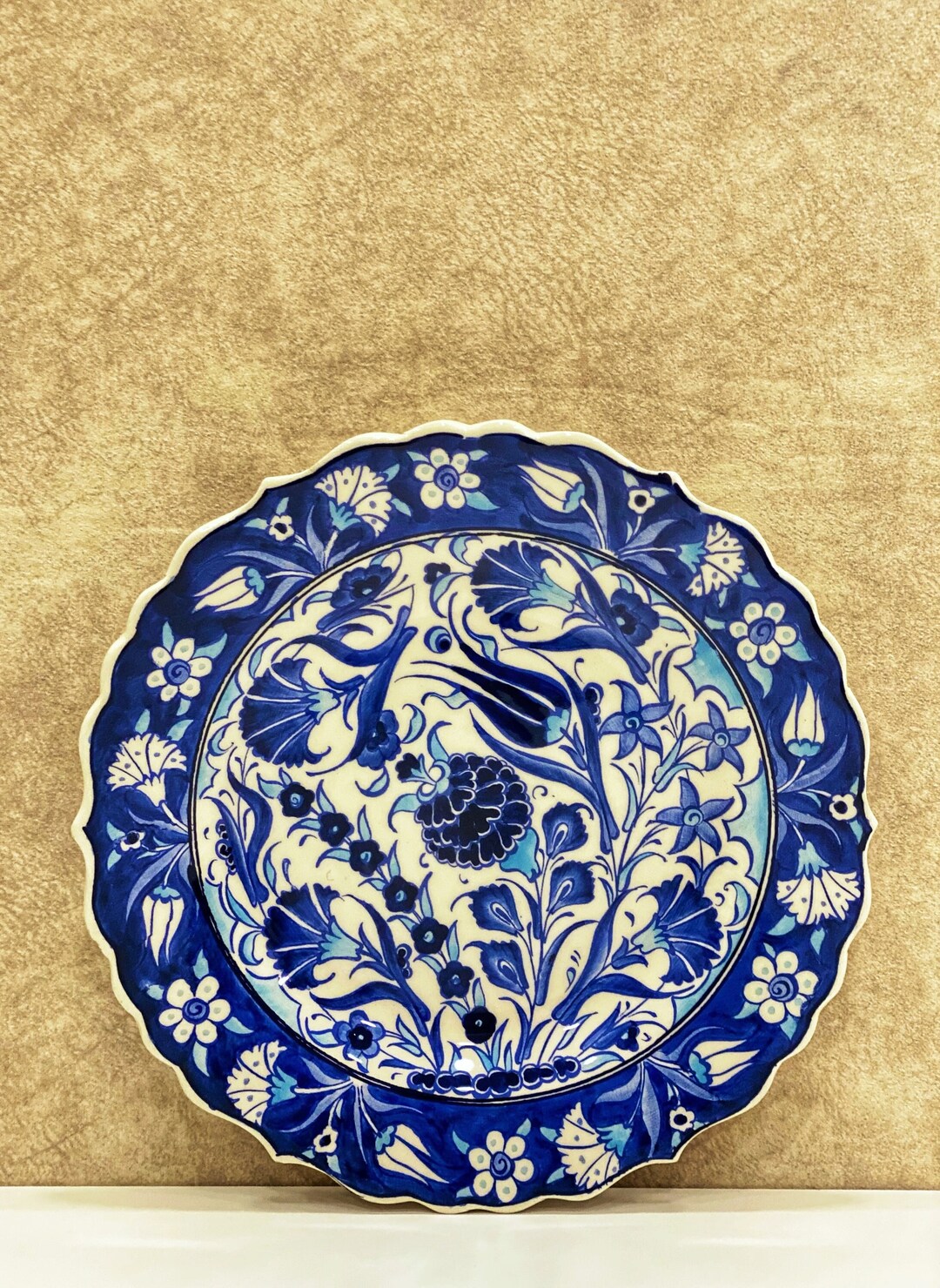 10'' Turkish Wall Plate, Colorful Wall Decor, Decorative Plate for