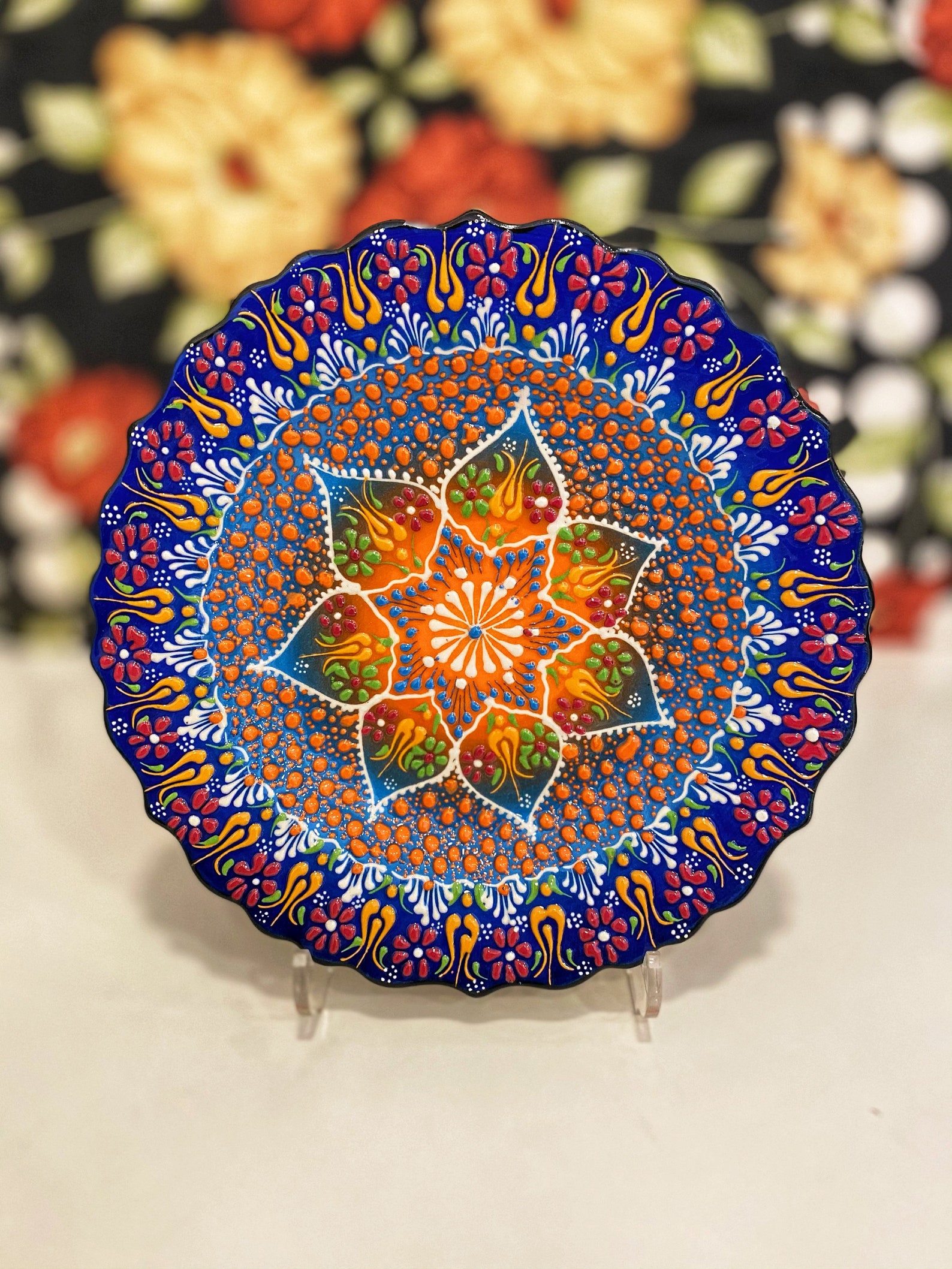 10'' Turkish Wall Plate Colorful Wall Decor Etsy