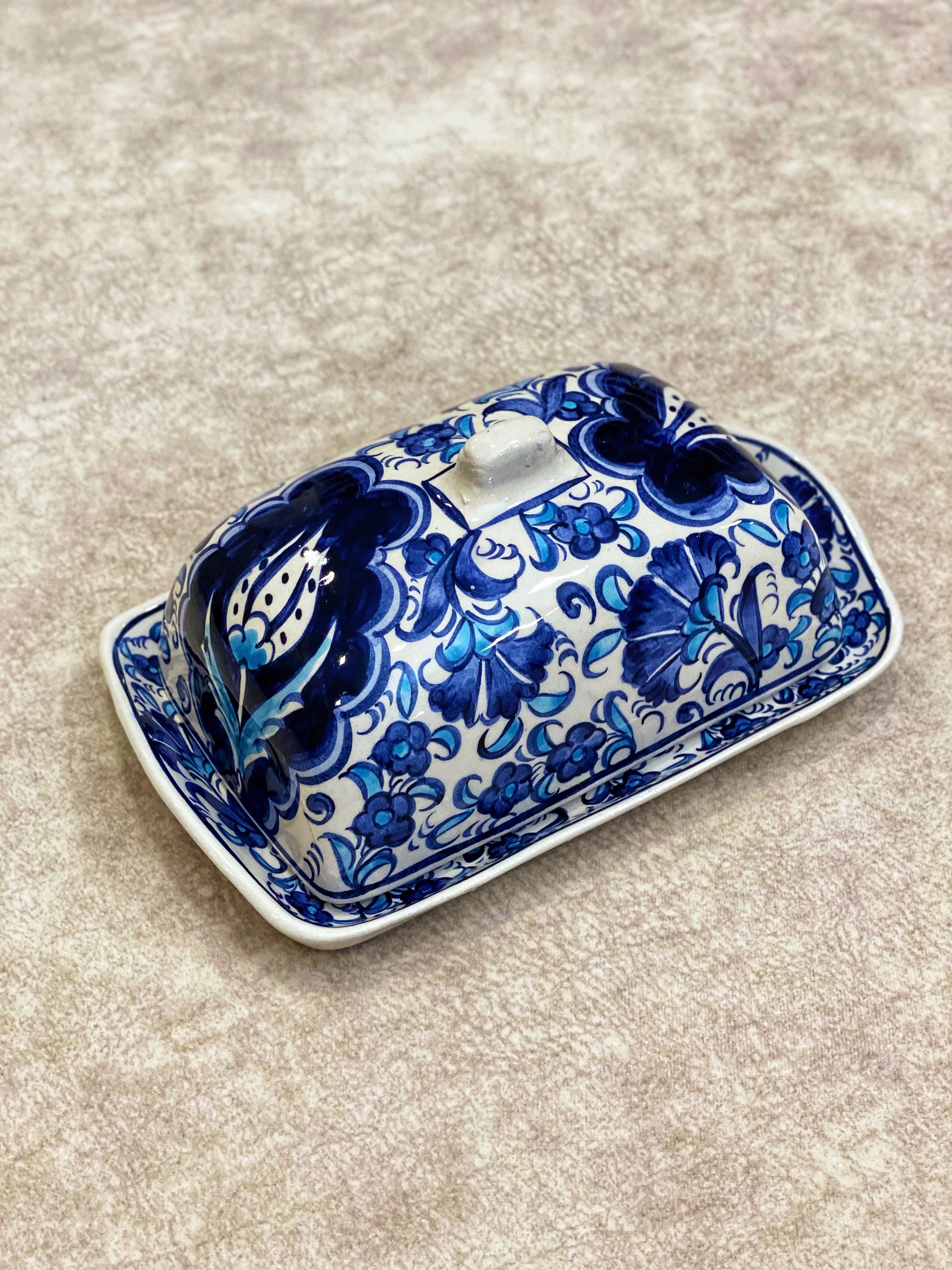 Handmade Ceramic Butter Dish With Lid Turkish Ceramic Serving Etsy
