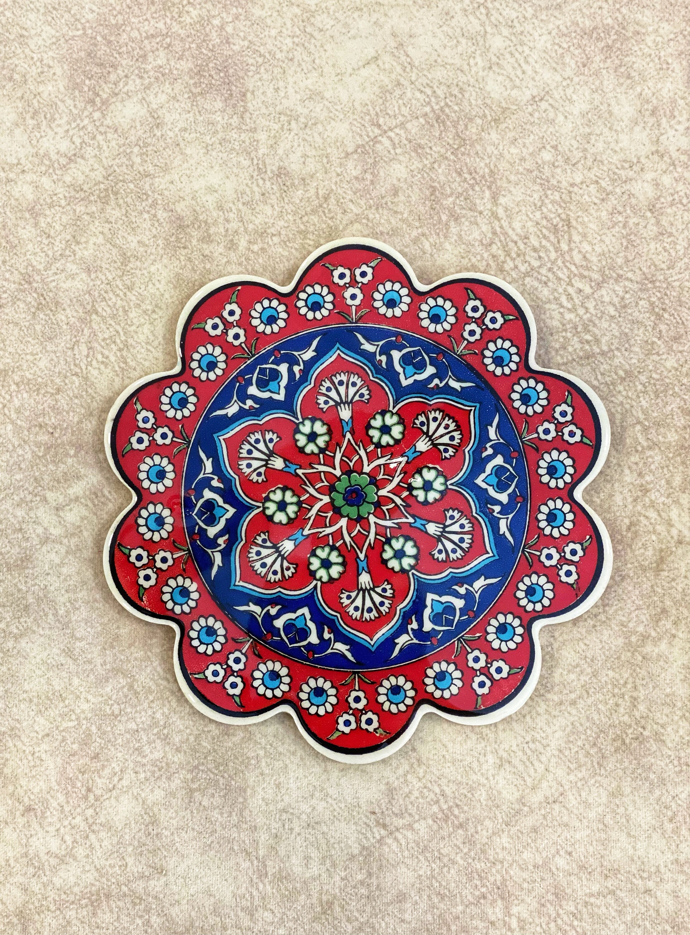 Decorative Ceramic Trivet 7 Tile Trivet Ceramic Etsy