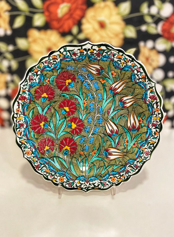 Decorative Ceramic Wall Plate 12&rsquo;&lsquo;Dessert | Etsy