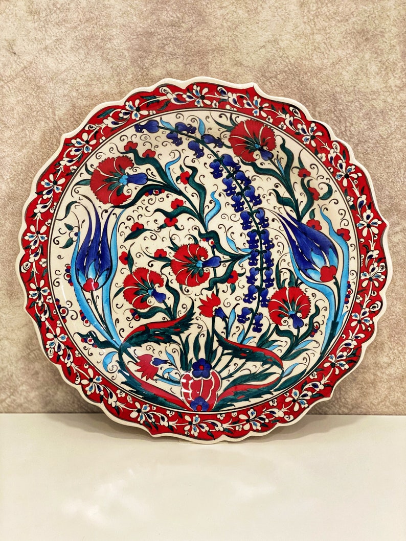 12'' Decorative Turkish Wall Plate Colorful Wall Etsy