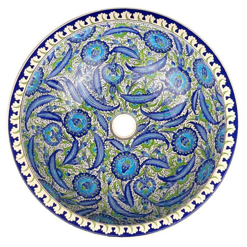 10'' 18'' Turkish Ceramic Bathroom Vanity Etsy